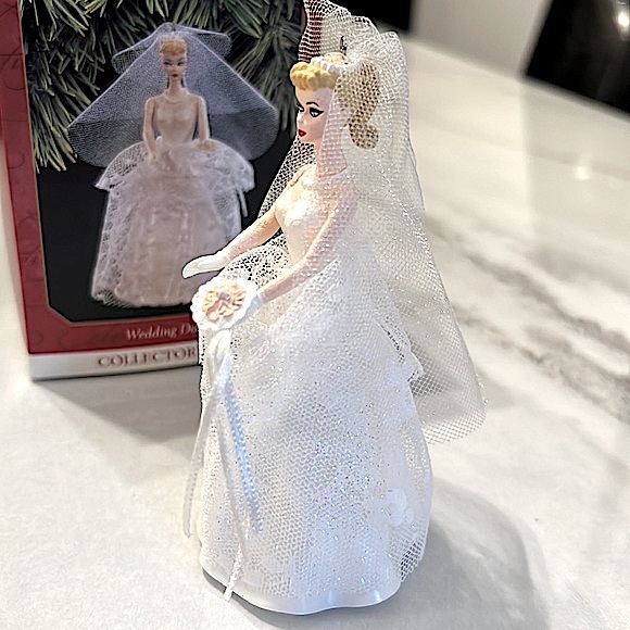 1997 Barbie Wedding Day Ornament by Hallmark - In Box - Picture 5 of 9